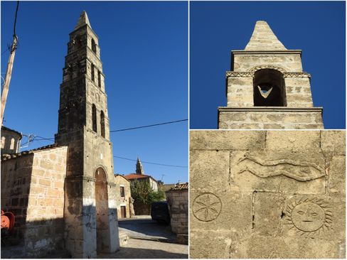 The bell-tower of the church of Agios Nikolaos in Proastio.