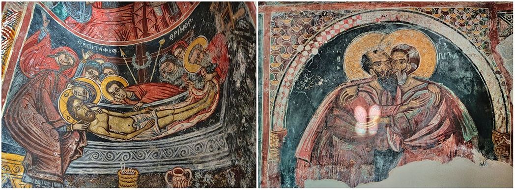 Frescoes of the church of Saint Petros.
