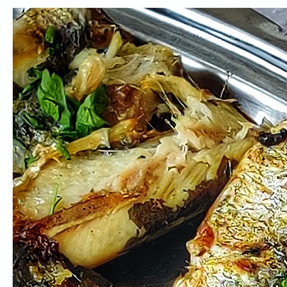 Roasted sardines Πέτρινο (Petrino) restaurant at Gerolimenas.