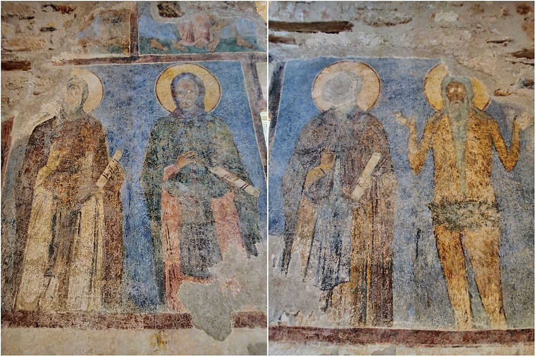 Frescoes in the Church of Agia Sophia.