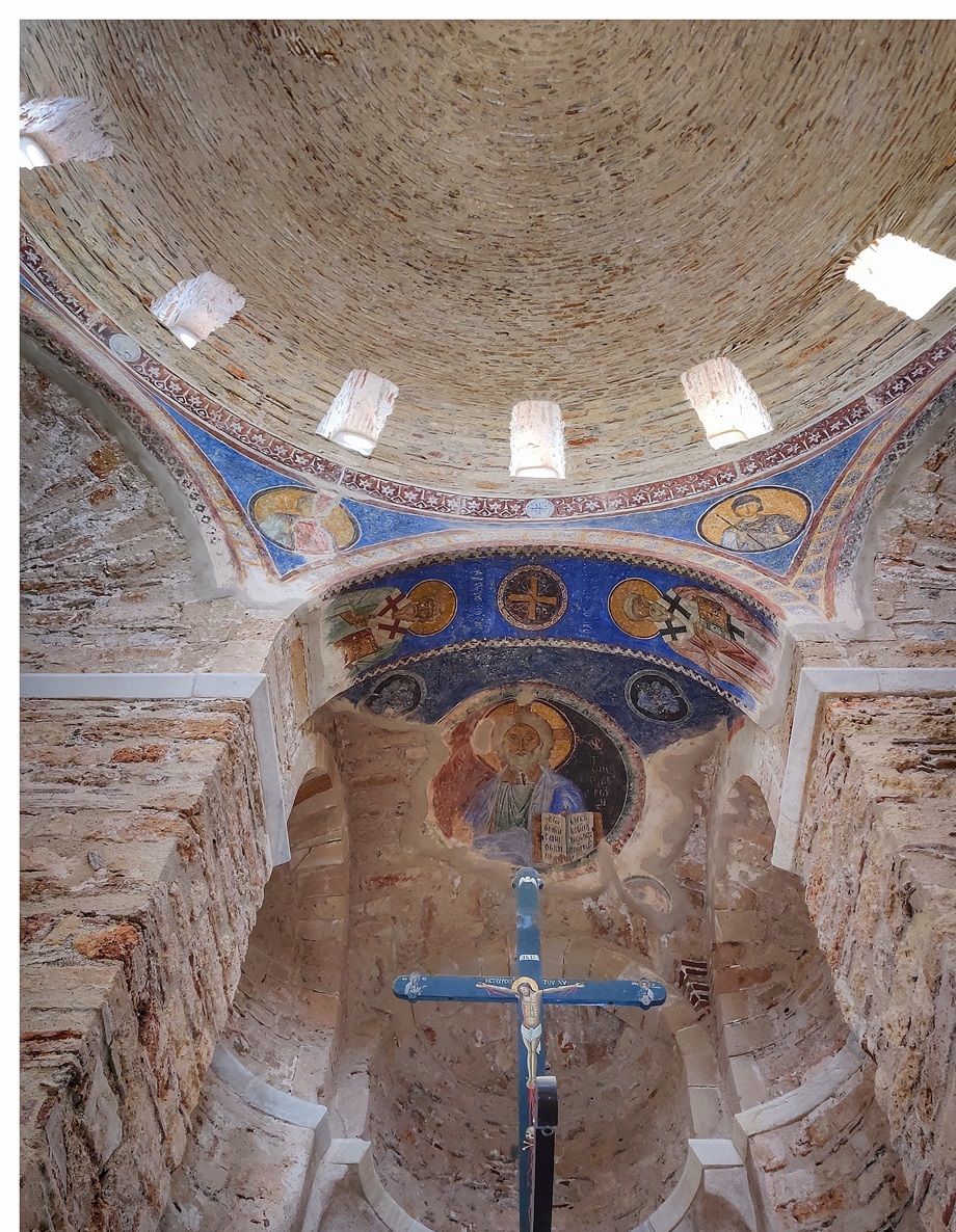 Inside the Church of Agia Sophia in the Upper Town.