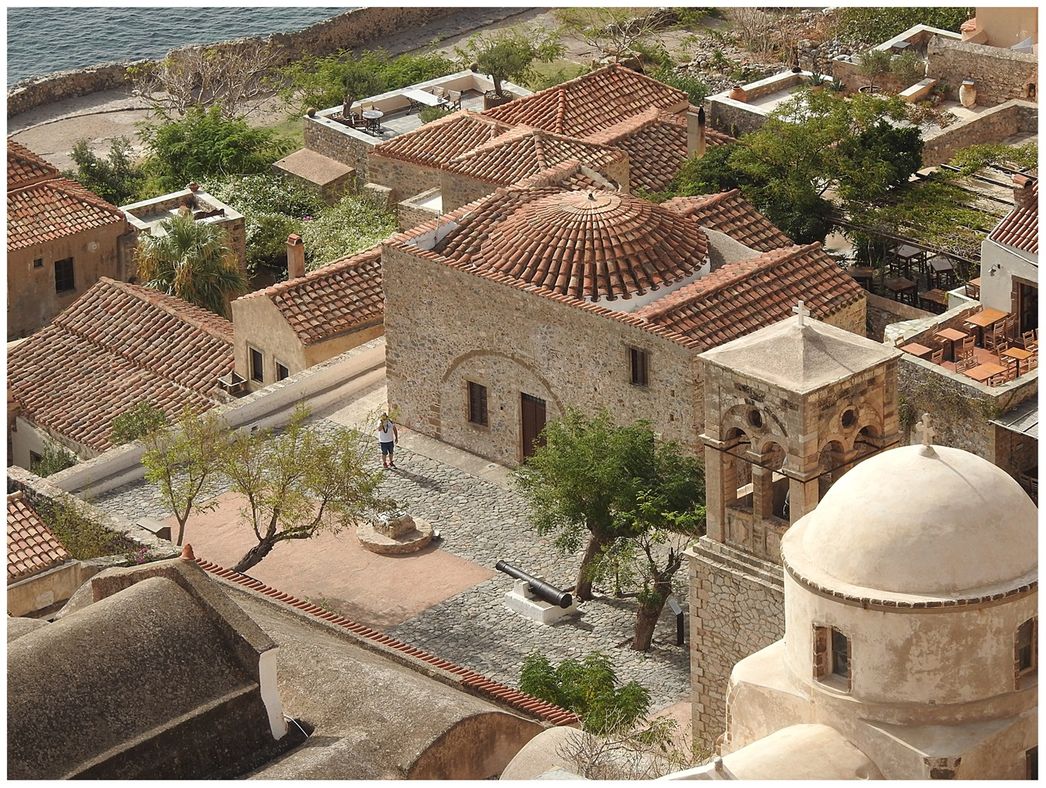 Monemvasia Archaeological Collection building on Kanoni square.