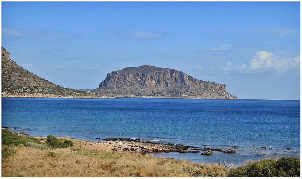 The view of Monemvasia island from my hotel windows.