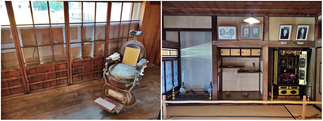 Inside Omoya building.