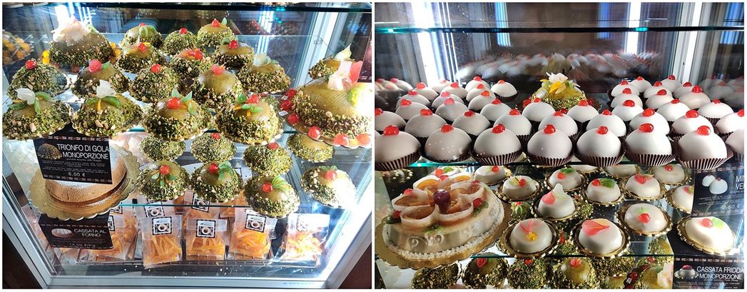 A variety of 'I Segreti del Chiostro' pastries.