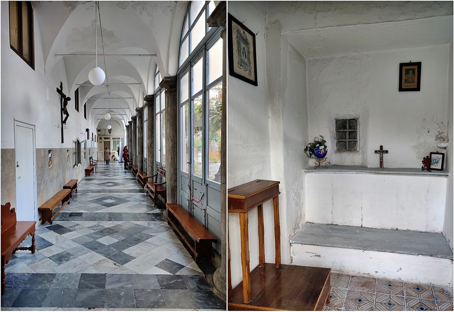 Inside Monasterio di Santa Caterina D'Alessandria. The nuns' cells.