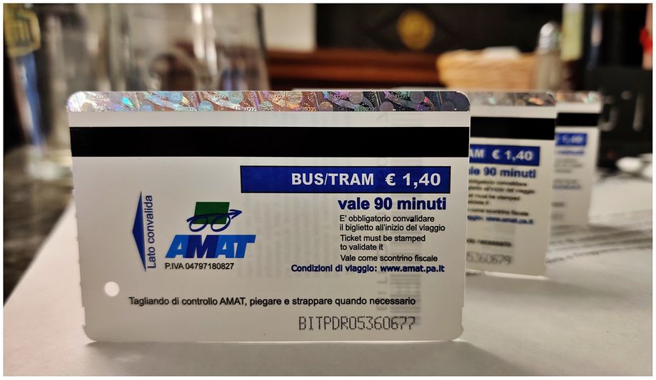 Public transport (valid for 90-minute) tickets cost €1.40.