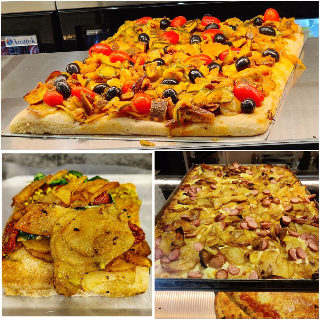 Sicilian pizza is often thick-crusted and rectangular.