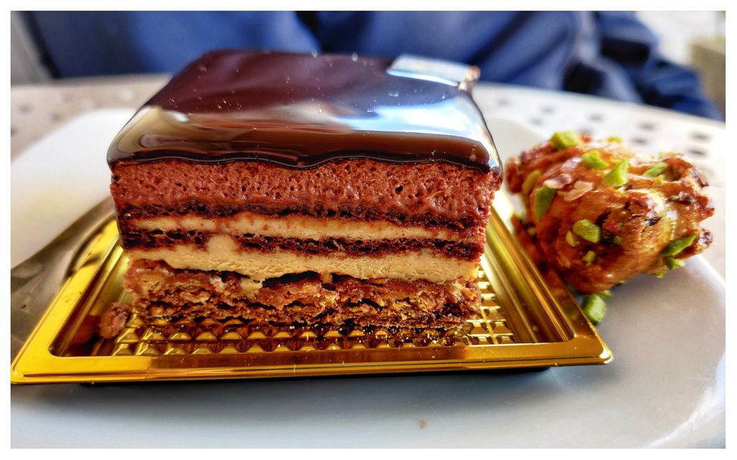 Torta Setteveli at Pasticceria Capello in Palermo.