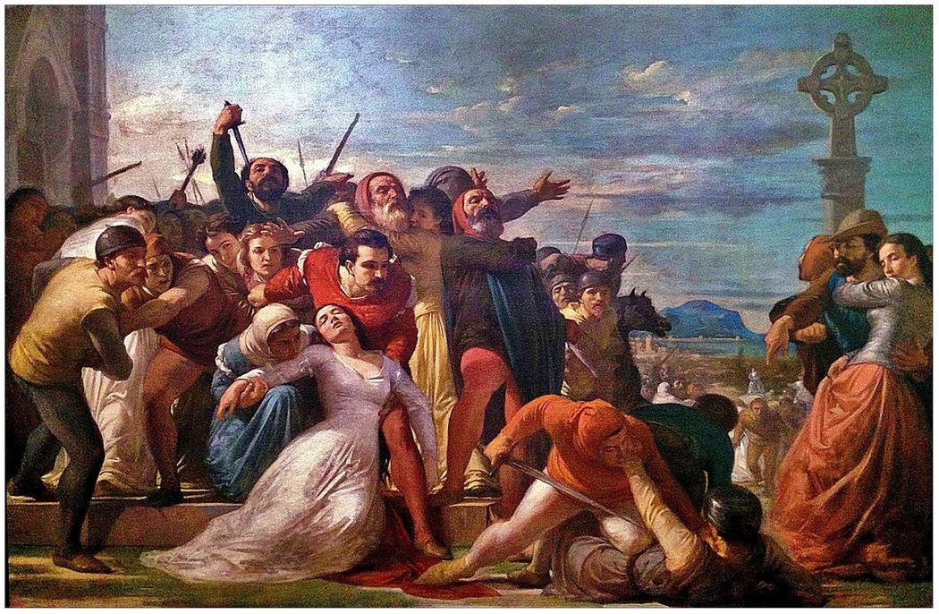The Sicilian Vespers (1865) by Michele Rapisardi.