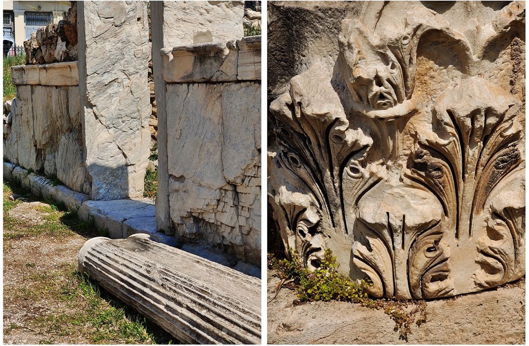 Structional details of the buildings in the Roman Agora.