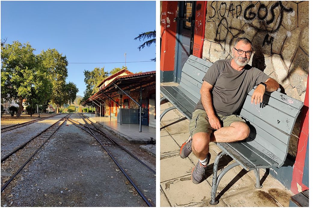 At Kalavryta railway station.