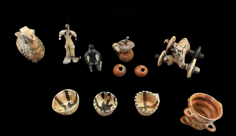 Child toys made of clay.