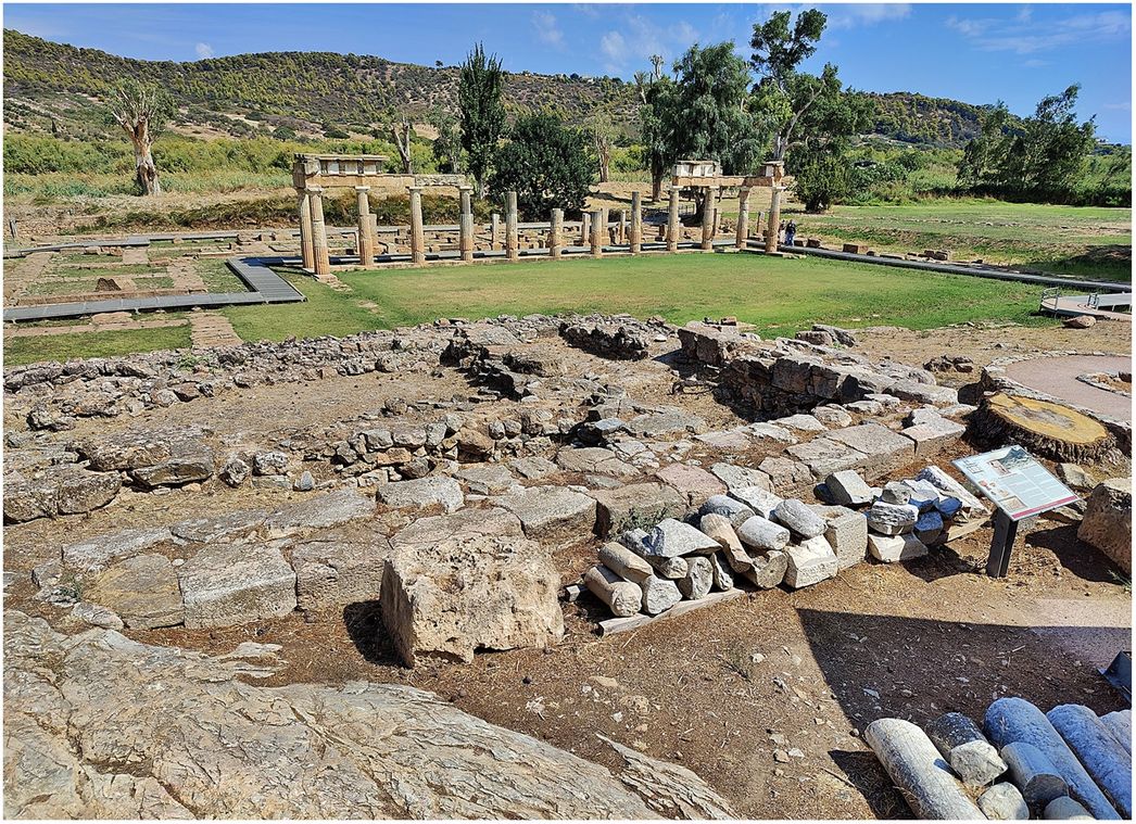 The Temple of Artemis (in the foreground).