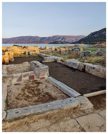 Buildings at the southern part of the Kechries port.