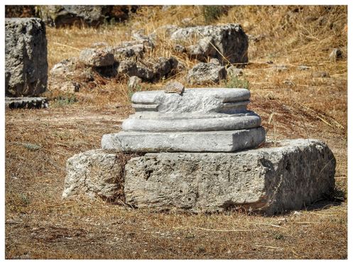 Remains of the Temple of Poseidon.